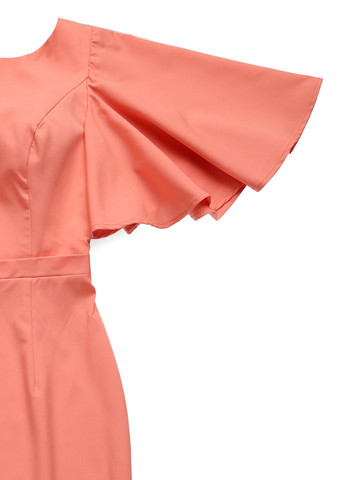 Лососевое кэжуал платье годе Jarlo однотонное