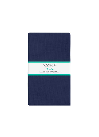 Комплект подросткового постельного белья на резинке Delta Color Dark Blue 160x220 см (4822052080979) Cosas (251850312)