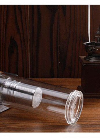 Стеклянная термо бутылка Detox с двойными стенками More (253856166)