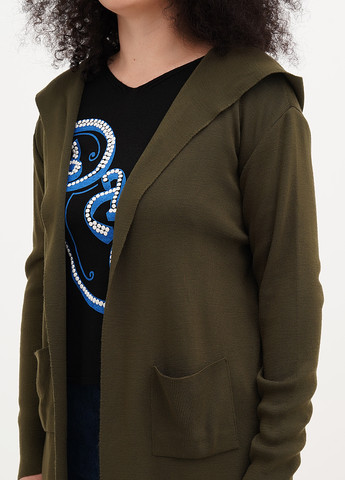 Оливковый (хаки) демисезонный кардиган Imperial