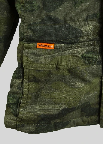 Оливковая (хаки) демисезонная куртка Superdry