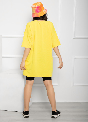Жовта всесезон футболка жіноча з коротким рукавом ISSA PLUS 12594