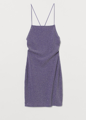 Фіолетова вечірня сукня H&M однотонна