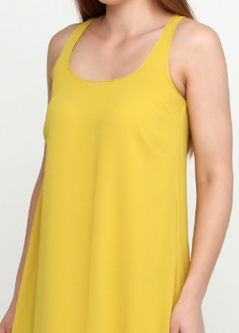 Желтое кэжуал платье Pinko однотонное