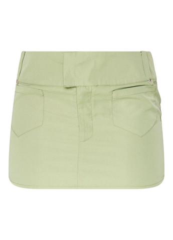 Оливковая кэжуал однотонная юбка PrettyLittleThing