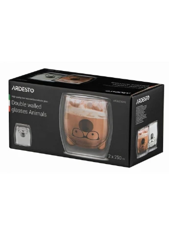 Набор стаканов с двойным дном Animals AR-2625-GAS 250 мл 2 шт Ardesto (253618118)