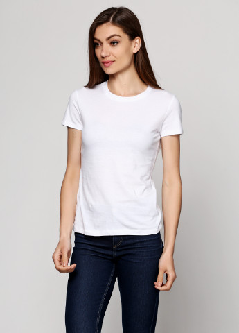 Белая летняя футболка с коротким рукавом Sol's
