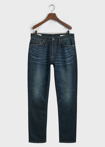 Синие демисезонные скинни джинсы Gant