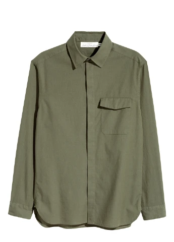 Сорочка демісезон,хакі, H&M (256797748)