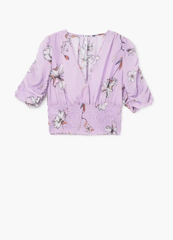 Фіолетова блуза Mango