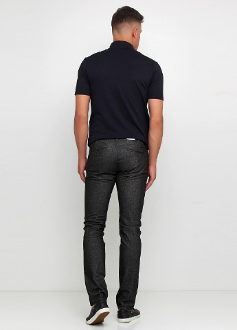 Черные кэжуал демисезонные прямые брюки Otto Kern
