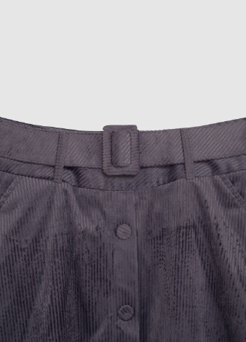 Темно-серая кэжуал однотонная юбка More & More