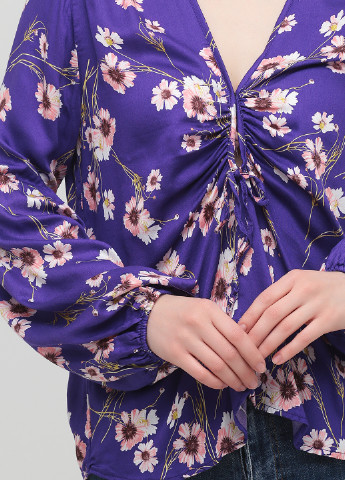 Фіолетова демісезонна блузка Mango