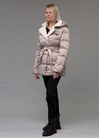 Бежевый зимний Пуховик ZLLY
