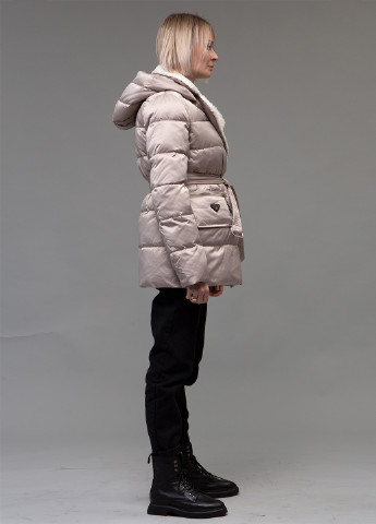 Бежевый зимний Пуховик ZLLY