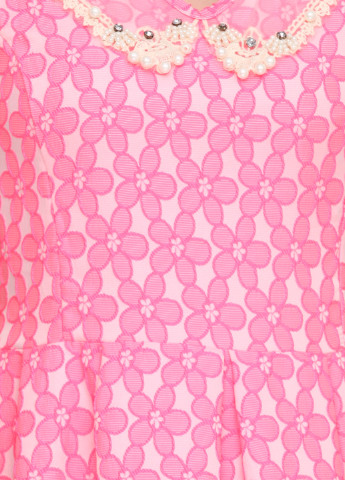 Рожева кежуал сукня Sassofono фактурна