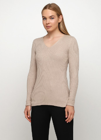 Бежевый демисезонный пуловер пуловер Cama