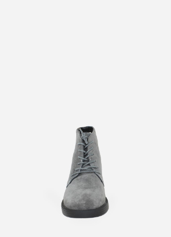 Осенние ботинки rdt142-11 серый Daragani из натуральной замши
