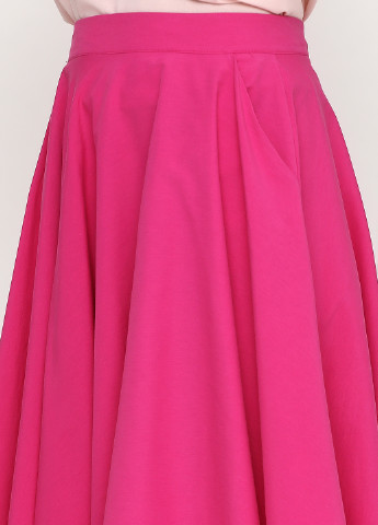 Розовая кэжуал однотонная юбка Gator клешированная