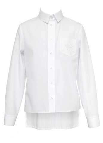 Белая блузка с длинным рукавом SLY демисезонная