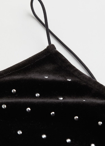 Чорна кежуал, вечірня сукня H&M однотонна