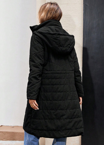 Чорне демісезонне Пальто SHEIN