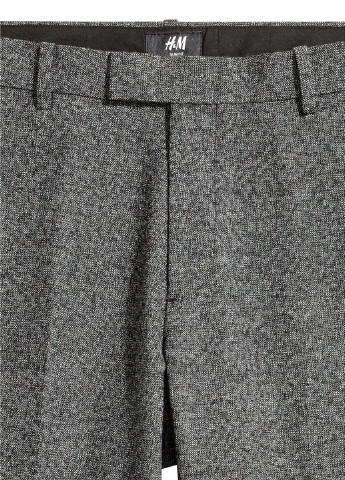 Темно-серые классические демисезонные чиносы брюки H&M