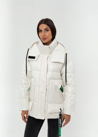 Молочна зимня куртка Icon
