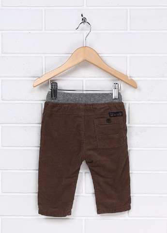 Коричневые кэжуал демисезонные брюки со средней талией Zara