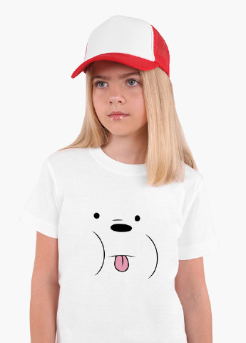 Белая демисезонная футболка детская белый медведь вся правда о медведях (we bare bears) белый (9224-2662) 164 см MobiPrint