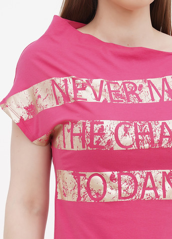 Розовая летняя футболка Liu Jo