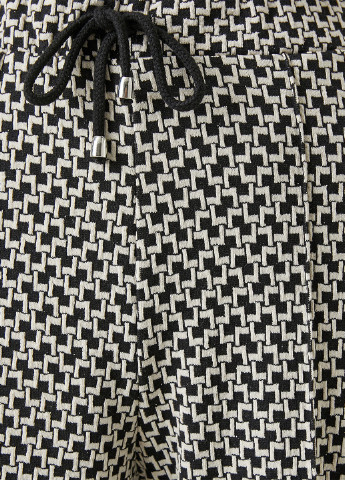 Черно-белые кэжуал демисезонные клеш брюки KOTON