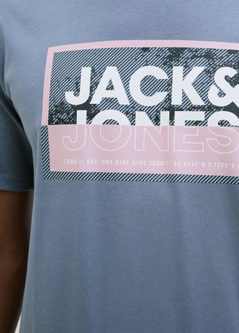 Светло-голубая футболка Jack & Jones