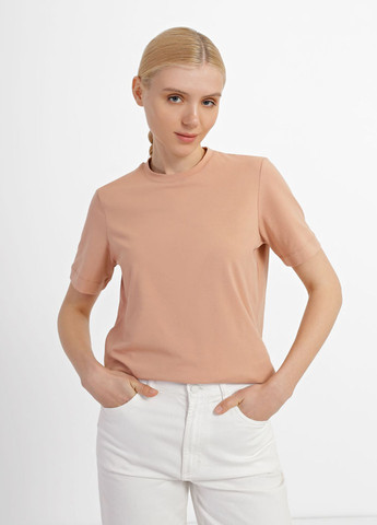 Персиковая летняя футболка Promin