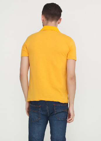 Желтая футболка-поло для мужчин Chiarotex с логотипом