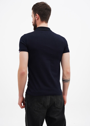 Темно-синяя футболка-поло для мужчин Benson & Cherry однотонная