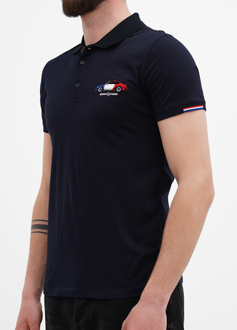 Темно-синяя футболка-поло для мужчин Benson & Cherry однотонная