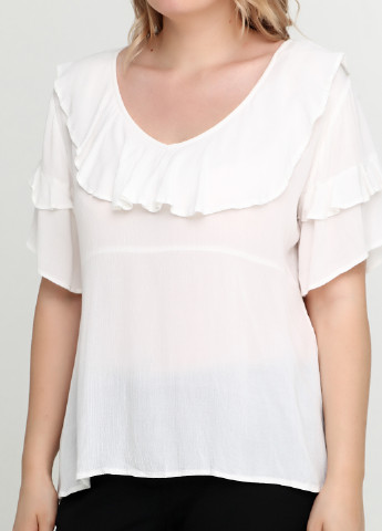 Белая летняя блуза ISAY