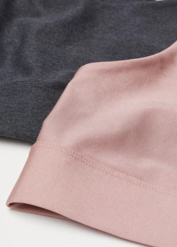 Тёмно-серый спортивный бюстгальтер H&M