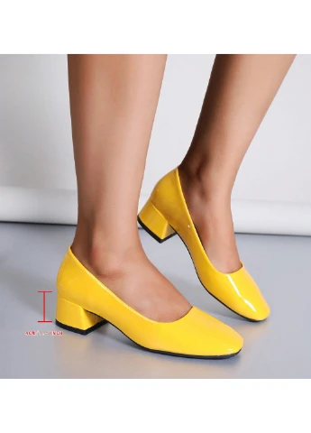 SHEIN Туфли лодочки желтый з искусственная кожа, китай — демисезон (325263804)