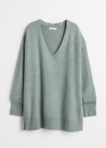 Мятный демисезонный пуловер пуловер H&M