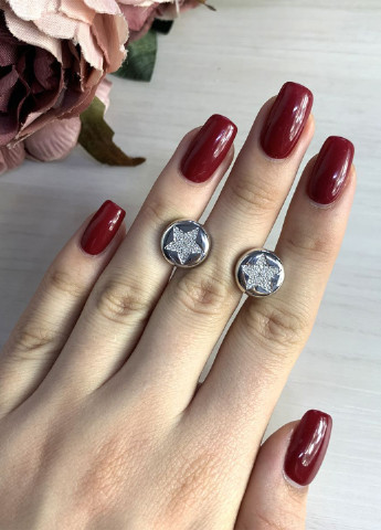 Серьги Silver Flame (164342687)