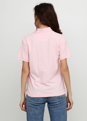 Розовая женская футболка-поло Devon & Jones однотонная