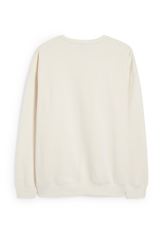 Світло-бежевий світшот C&A малюнок без декору (352190300)