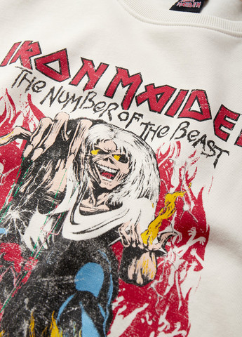 Світло-бежевий світшот C&A малюнок без декору (352190300)