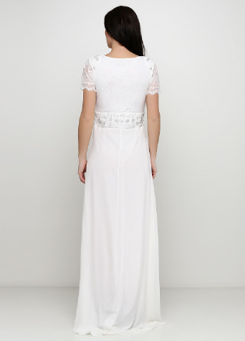 Белое вечернее платье Amelia Rose однотонное