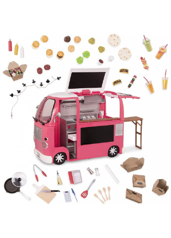 Игровой набор транспорт для кукол Продуктовый фургон розовый (BD37969Z) Our Generation (254069464)