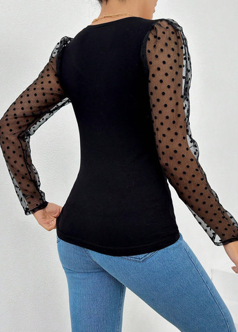 Чорна блуза SHEIN