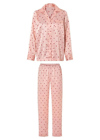 Розовая всесезон пижама (рубашка, брюки) рубашка + брюки Esmara