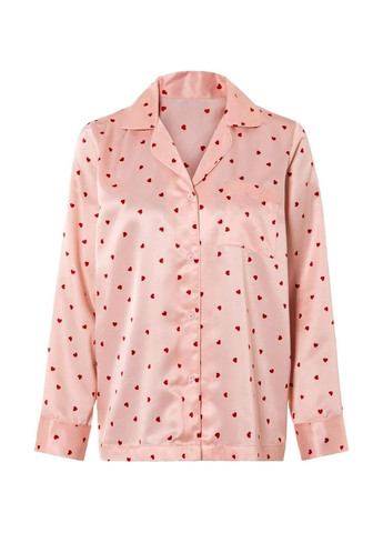 Розовая всесезон пижама (рубашка, брюки) рубашка + брюки Esmara